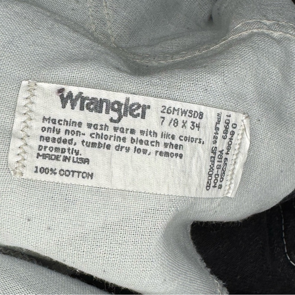 Wrangler Jeans Vintage 1989 Women's Black High-Waisted Button Fly Jeans 26/34 - Picture 12 of 12